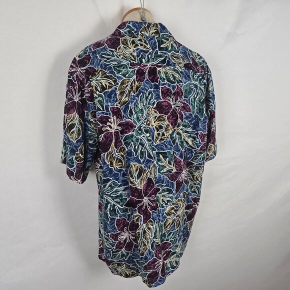 Hilo Hattie Shirt Men's L Colorful Floral The Hawaiian Original Button Down - Picture 15 of 16